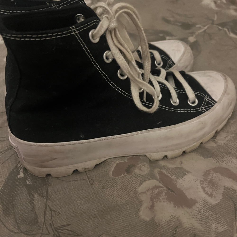 Platform converse high top sneaker